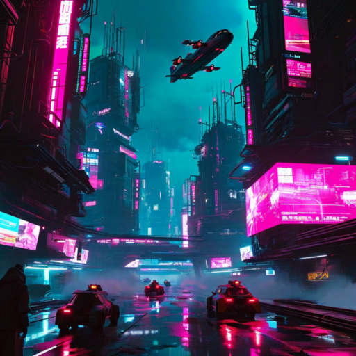 Neon Odyssey - Cyberpunk cityscape